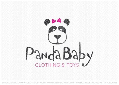 Panda Baby Buy Premade Readymade Logos For Sale