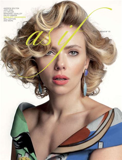 Scarlett Johansson As If Magazine Springsummer 2019
