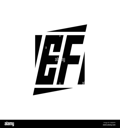 Ef Logo Monogram With Modern Style Concept Design Template Isolated On