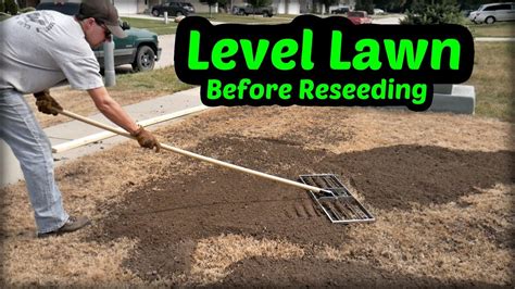 How to level a yard tool. Leveling the Lawn Before Reseeding Part 1 - YouTube