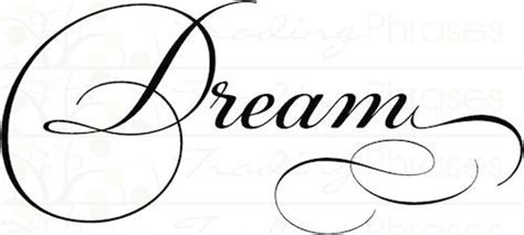 Dream Simply Words Wall Decal Dream Word Calligraphy Words Wall Decals