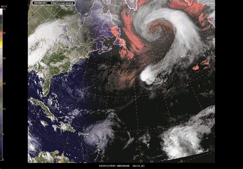 Monster Storm Explodes In North Atlantic Images And Animation The
