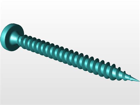 Screw DIN7981C | 3D CAD Model Library | GrabCAD