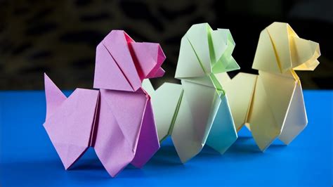 Easy Way To Make A Paper Dog Origami Dog Youtube