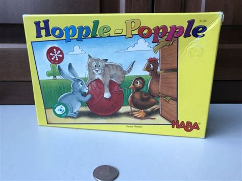 Haba Hopple Popple Hoppel Poppel Game Wood Farm Animals Ages 3 6