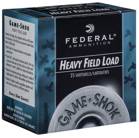 Federal Ammo 20ga 2 3 4 2 1 2de 1oz 7 5 25rdgame Shok Kygunco