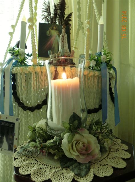 We hang them on the doors of our homes, our churches, and our. Feast of Assumption (With images) | Table decorations ...