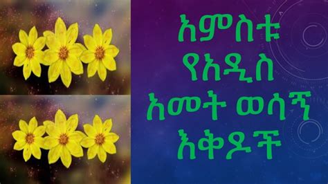 አምስቱ ወሳኝ የአዲስ አመት እቅዶች Ethiopian Amharic News