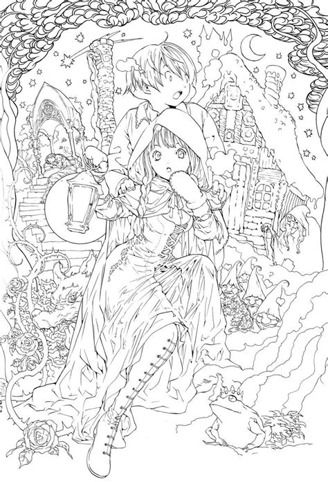Anime Fairy Coloring Pages For Adults