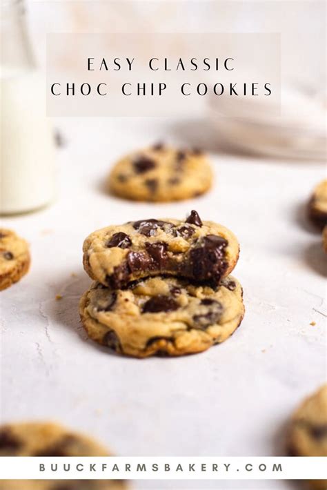 easy no chill chocolate chip cookies buuck farms bakery recipe chocolate chip cookies