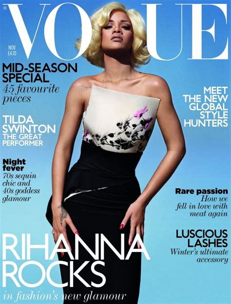 Rihanna Vogue Uk November 2011 Beyonce Vs Rihanna World S Sexiest Singer Money Train