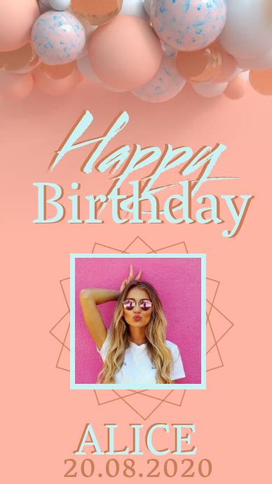 Happy Birthday Instagram Story Template Postermywall