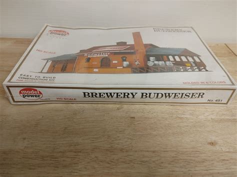 Ho Scale Budweiser Brewery Model Power 6 Color 451 New Box Brewery