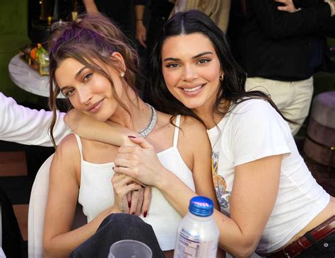 Kendall Jenner And Hailey Bieber Just Twinned In Matching Sheer Lace