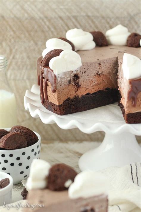 This Mouthwatering Triple Chocolate Brownie Mousse Cake Is So Sinful