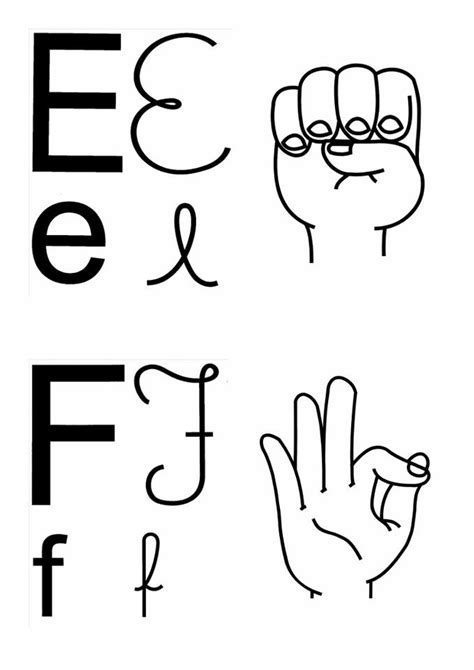 Alfabeto Em Libras Com Quatro 4 Tipos De Letras Para Imprimir EspaÇo