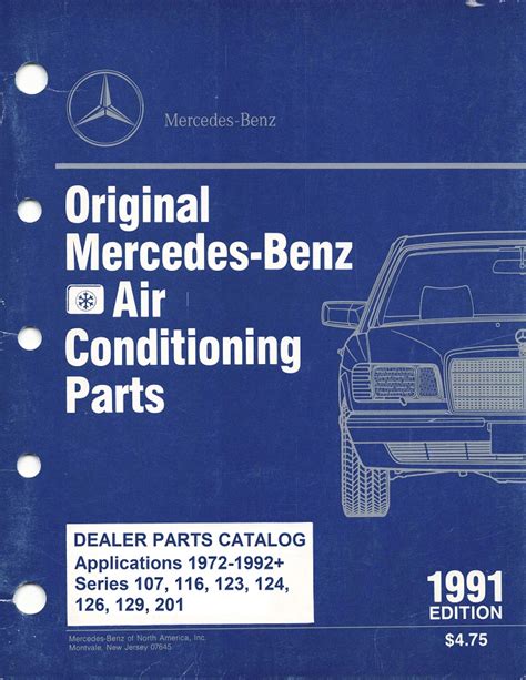 Mercedes Dealer Replacement Parts Catalog Manuals