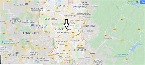 Kuala Lumpur Map And Map Of Kuala Lumpur Kuala Lumpur On Map Where