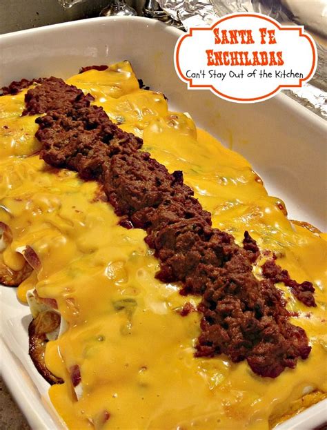 I love enchiladas, but making them with shredded cheese is so messy i avoided them. Santa Fe Enchiladas | Recipe | Cinco de mayo food, Beef enchiladas, Mexican food recipes