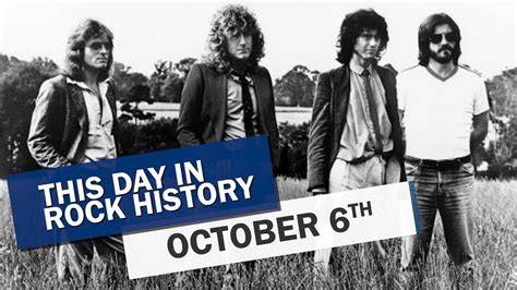 This Day In Rock History October 6 Youtube