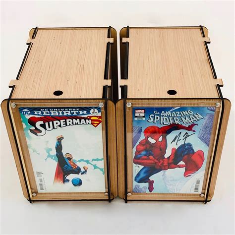Comic Book Storage Boxes With Comic Book Frame 2 Pack Perfect T For