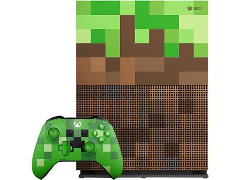 Microsoft Xbox One S 1tb Limited Edition Console Minecraft Bundle