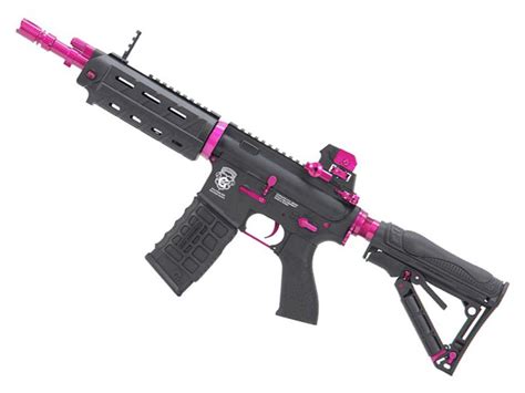 Gandg Gr4 G26 Airsoft Blowback Aeg Rifle Black Pink Replicaairguns Ca