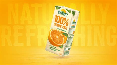Refreshingly Natural Packaging Design For 100 Orange Juice
