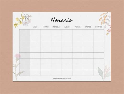 Planner Semanal Com Horarios Para Imprimir Cronograma Planner Semanal