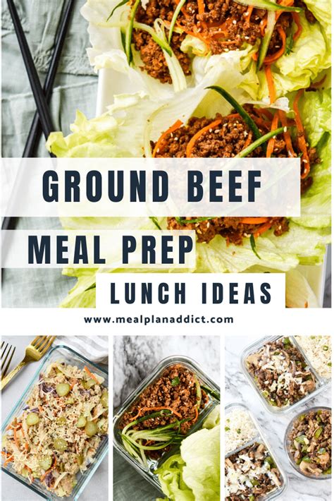 10 Ground Beef Meal Prep Lunch Ideas Meal Plan Addict