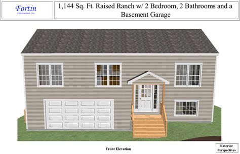 Raised Ranch House Plans Fortin Construction Custom Home