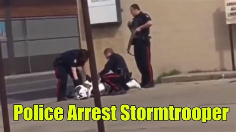 Police Think That Girl Dressed As Star Wars Stormtrooper Has A Gun Force Her To The Ground