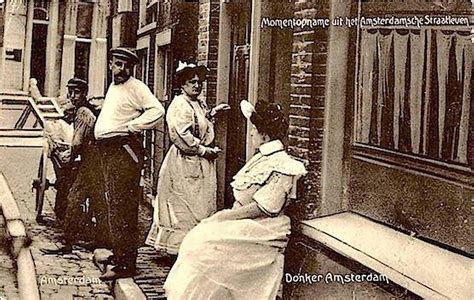 Amsterdams Infamous Red Light District From The 19th And 20th Century