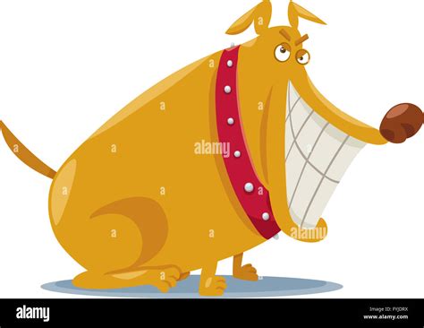 Funny Bad Dog Cartoon Illustration Stock Photo Alamy