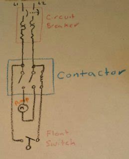 In most cases, contactors are constructed as a sir, could you kindly design a wiring diagram of automatic transfer switch for one generator and one utility supply using contactors, timer, circuit. electrical - Correct wiring of float switch into two pole contactor for well pump - Home ...