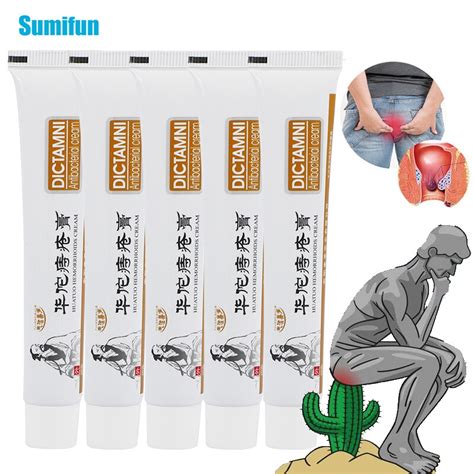 3 5pcs huatuo hemorrhoids ointment chinese cream medical herbal cream internal piles external