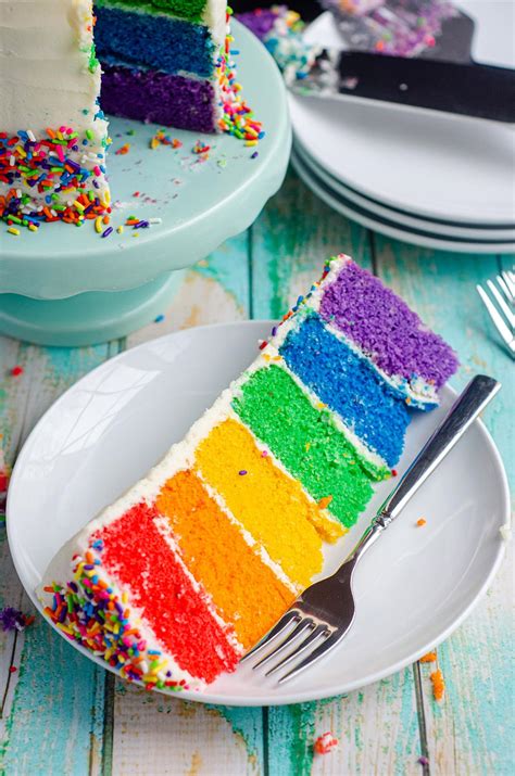 How To Make A Rainbow Cake Fresh April Flours