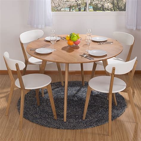 We have tested it for you! Round dining table combination IKEA dining table and four ...