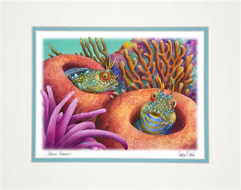 Carolyn Steele Painting Tropical Art Print Coral Reef Caribbean Coral