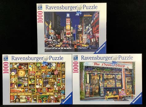 Lot 3 Ravensburger Puzzles 1000 Piece Each