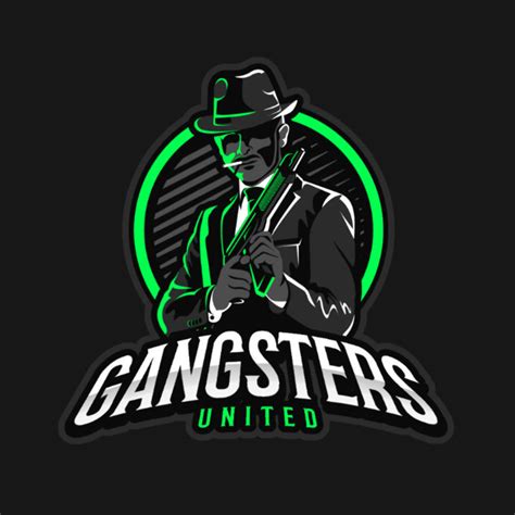 Placeit Gaming Logo Maker Featuring A Suited Mafia Gangster Clipart