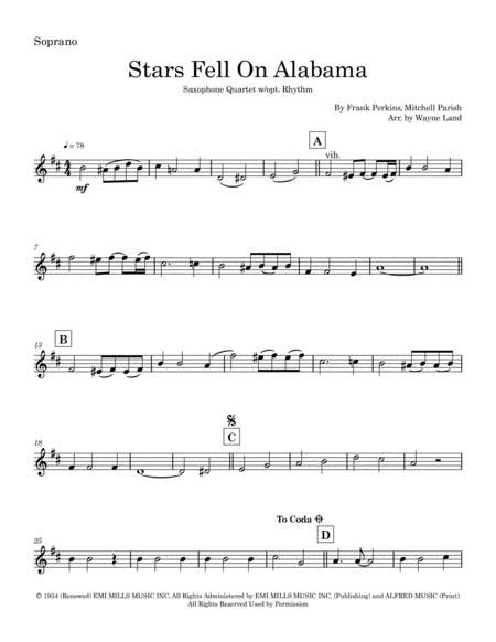 Stars Fell On Alabama By Frank Perkins Digital Sheet Music For Download Print A