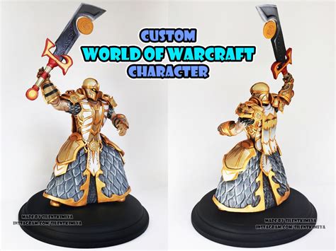 Custom World Of Warcraft Character Figurine Figure Sculpture Etsy
