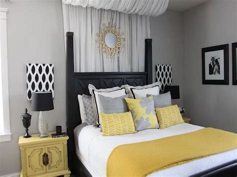 Grey Yellow And Black Bedroom With Simple Decor Interior Designs News