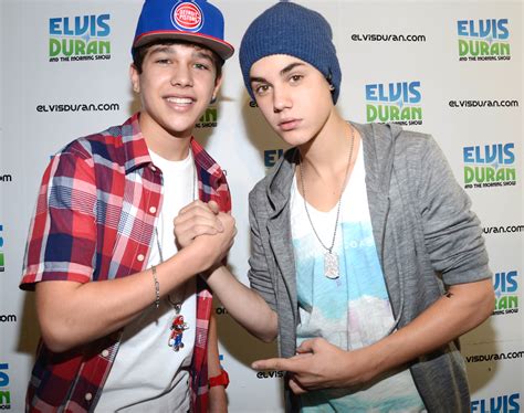 are justin bieber and austin mahone making music together j 14