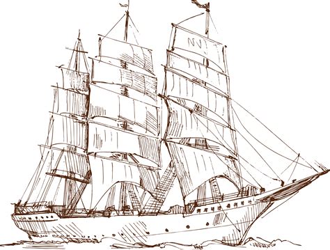 Old Ship Drawing ~ Drawing Old Ships Vector Free Download Bodemawasuma