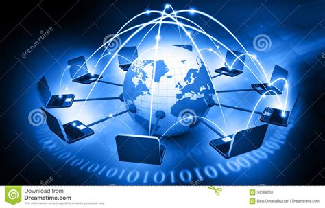 Computer network, two or more computers that are connected with one another for the purpose of communicating data electronically. Global Computer network stock illustration. Illustration ...