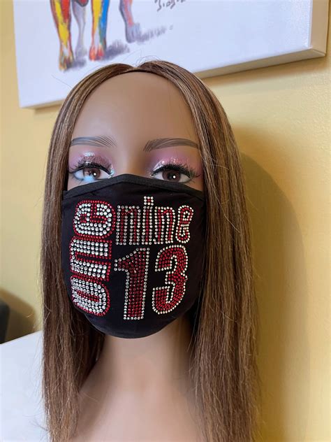 Delta Sigma Theta Comfortable Face Mask Adorned With Beautiful