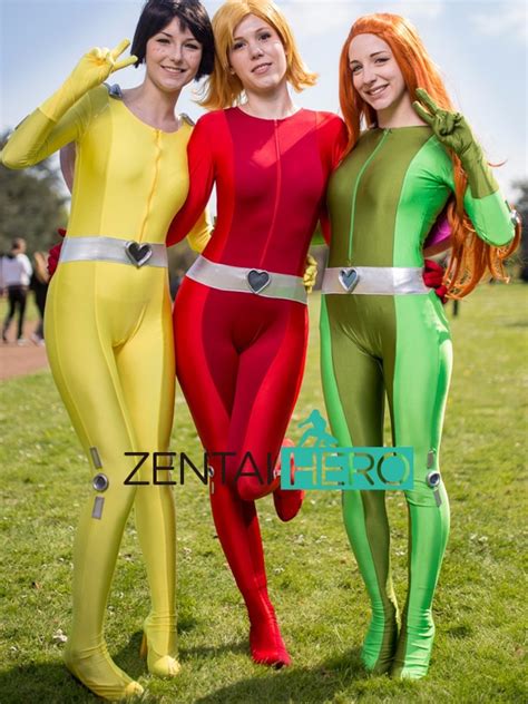 Zentaihero Sexy Womenladygirl Totally Spies Base Suit Lycra Spandex