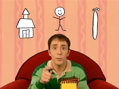 Blues Clues Thinking Time From A Surprise Guest Steves Version Blue